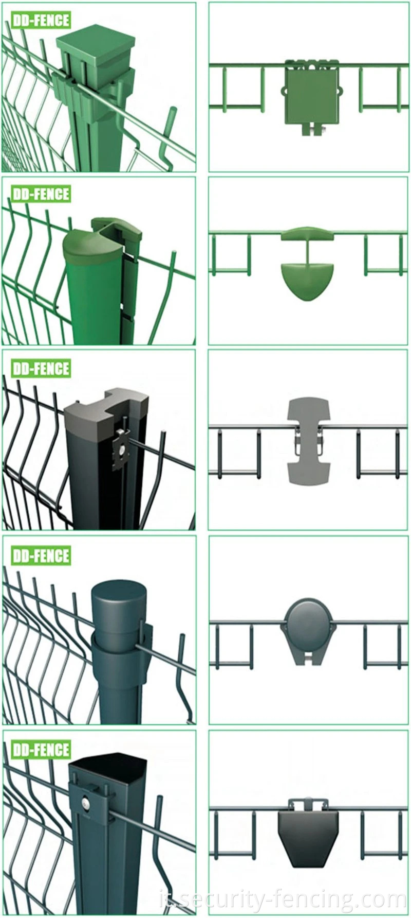 Fence del pannello a golf saldato in galvanizzato in metallo galvanizzato in pvc di alta qualità per la fattoria da giardino per la fattoria da giardino
